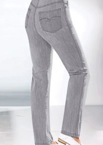 Casual Looks Damen 5-Pocket-Jeans, grau, Gr. 80, unifarben, 78% Baumwolle, 20% Polyester, 2% Elasthan, Jeans
