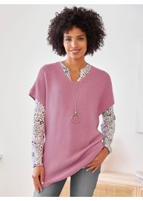 Heine Damen Pullunder "Pullunder", rosa, Gr. 42, unifarben, 100% Polyacryl, Pullover