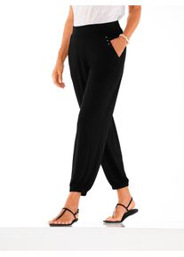 Classic Basics Damen Haremshose, schwarz, Gr. 42, unifarben, 100% Viskose, Hosen