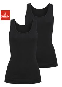 H.I.S. H.I.S Damen Unterhemd, Gr. 32, schwarz, Single Jersey, Obermaterial: 95% Baumwolle, 5% Elasthan, unifarben, basic,casual, Unterhemden, aus