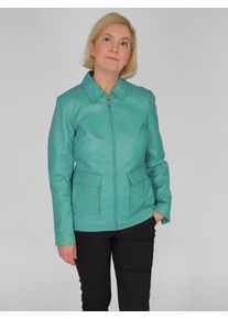 JCC Damen Lederjacke "3102222", blau, Gr. 38, Oberstoff: 100% Lammleder / Innenfutter: 100% Polyester, Jacken