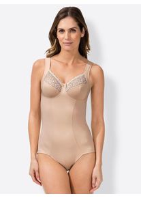 MMTC Damen Body, Gr. 90, beige, 75% Polyamid, 25% Elasthan, unifarben, Bodies