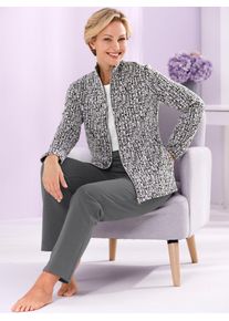 feel good Damen Hausanzug, Gr. 36, lila, 75% Polyester, 20% Viskose, 5% Elasthan, Hose:95% Baumwolle, 5% Elasthan, Homewear-Sets