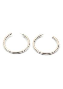 Firetti Damen Paar Creolen "Ohrschmuck basic groß", Metall, silber, Metall, Ohrringe