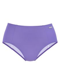 Venice Beach Damen Highwaist-Bikini-Hose "Planet", lila, Gr. 34, unifarben, Polyamid, Badehosen, in angesagter Schnittform