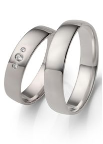 Firetti Trauring "Schmuck Geschenk Hochzeit Ehering "LIEBE"", 55,mit Zirkonia, Silber 925 (Sterlingsilber), 5mm, silber, Silber 925 (Sterlingsilber),