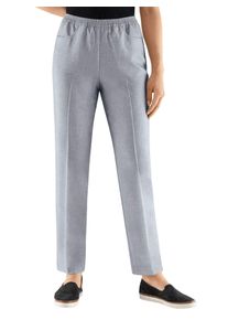 Classic Basics Damen Schlupfhose, grau, Gr. 19, unifarben, meliert, 100% Polyester, Hosen