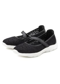 Lascana Damen Slipper, Gr. 41, schwarz, Obermaterial: 100% Textilmaterial. Futter: 100% Textilmaterial. Decksohle: 100% Textilmaterial. Laufsohle: