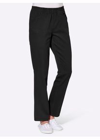 Classic Basics Damen Schlupfhose, schwarz, Gr. 19, unifarben, 100% Baumwolle, Hosen