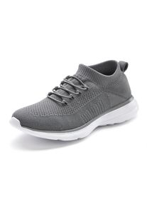 Lascana Damen Sneaker "Slipper, Halbschuh, ultraleicht und bequem", Gr. 40, grau, Obermaterial: 100% Textilmaterial. Futter: 100% Textilmaterial.