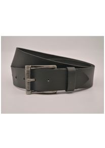 AnnaMatoni Damen Ledergürtel, schwarz, casual, Gr. 85, unifarben, Rindsleder, Gürtel, mit silberner Schließe