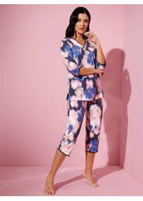 wäschepur WÄSCHEPUR Damen Schlafanzug, Gr. 36, bunt, 50% Baumwolle, 50% Viskose, Homewear-Sets