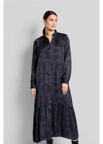 Bugatti Damen Blusenkleid, schwarz, Gr. 34, bedruckt, 100% Viskose, Kleider, mit grafischen Prints