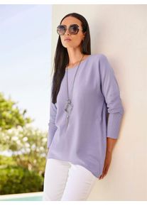Heine Damen Strickpullover "Pullover", lila, Gr. 36, unifarben, 70% Viskose, 30% Polyamid, Pullover