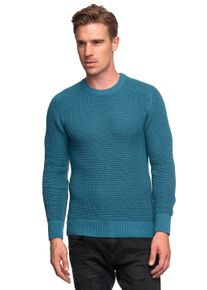 Rusty Neal Herren Strickpullover, blau, casual, Gr. XXL, unifarben, 50% Baumwolle, 50% Polyacryl, Pullover, in sportlichem Design