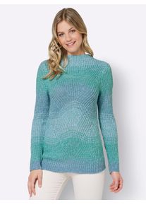 Inspirationen Damen Strickpullover "Pullover", bunt, Gr. 38, bedruckt, gemustert, mehrfarbig, meliert, 100% Polyacryl, Pullover