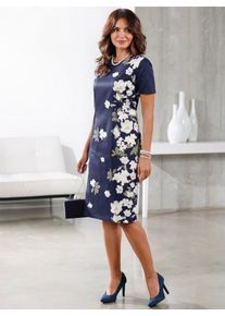Lady Damen Druckkleid "Kleid", blau, Gr. 25, geblümt, gemustert, mehrfarbig, 97% Baumwolle, 3% Elasthan, Kleider
