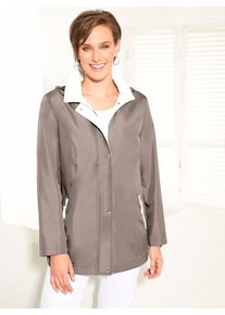 Classic Basics Damen Funktionsjacke, grau, Gr. 19, unifarben, gemustert, mehrfarbig, 100% Polyester, Jacken