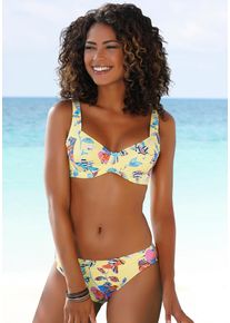 Sunseeker Damen Bikini-Hose "Jam", bunt, Gr. 40, bedruckt, floral, Microfaser, Badehosen, mit Alloverprint