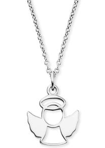 Herzengel Mädchen Kette mit Anhänger "Schmuck Geschenk, Schutzengel, HEN-HALOANGEL, HEN-HALOANGEL-G", Silber 925 (Sterlingsilber), L: 42cm B: 1,25mm,