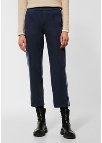 Street One Damen Stoffhose, blau, casual, Gr. 38, colorblocking, Stoff, 65% Viskose, 27% Polyamid, 8% Elasthan, Hosen, Middle Waist