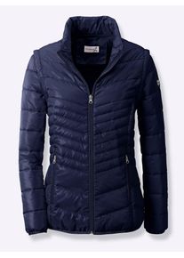 Casual Looks Damen Steppjacke, blau, Gr. 36, unifarben, 100% Polyester, Jacken
