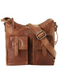 SPIKES & SPARROW Damen Umhängetasche, SPIKES & SPARROW, braun, Leder, vintage, Taschen, echt Leder