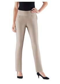 Casual Looks Damen 5-Pocket-Hose, grau, Gr. 19, unifarben, 72% Viskose, 25% Polyamid, 3% Elasthan, Hosen