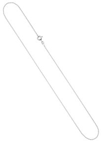 Jobo Damen Goldkette, Weißgold 333, L: 50cm, weiß, Weißgold 333, Halsketten, Ankerkette 333 Weißgold 50 cm 1,3 mm