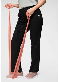 Kangaroos Damen Jogginghose, schwarz, sportlich, Gr. 20, Obermaterial: 95% Baumwolle, 5% Elasthan, Hosen, Große Größen
