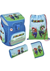 Scooli Kinder Schulranzen "EasyFit, Super Mario", bunt, Polyester, Rucksäcke