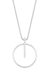 Amor Damen Kette mit Anhänger "2026026", Silber 925 (Sterlingsilber), L: 45cm, bunt, Silber 925 (Sterlingsilber), Halsketten, mit Zirkonia (synth.)