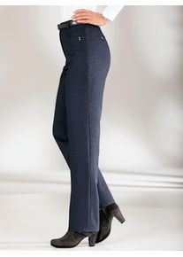 Classic Basics Damen Thermohose, blau, Gr. 38, unifarben, meliert, 100% Polyester, Hosen