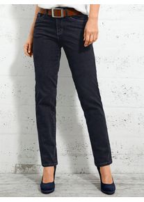 Inspirationen Damen 5-Pocket-Jeans, schwarz, Gr. 40, unifarben, 98% Baumwolle, 2% Elasthan, Jeans