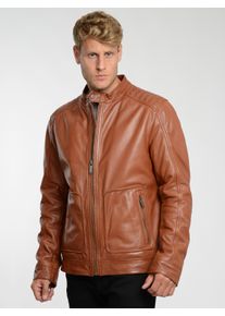 JCC Herren Lederjacke "3102241", braun, Gr. 60, Oberstoff: 100% Lammleder / Innenfutter oben: 100% Polyester / Innenfutter unten: 100% Baumwolle /