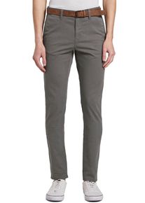 Herren Chinohose, grau, casual, Gr. 34, Tom Tailor Denim, Obermaterial: 97% Baumwolle, 3% Elasthan, Hosen, leicht vorgewaschen