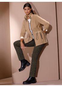 CRÉATION L CREATION L Damen Fleecejacke, braun, Gr. 40, unifarben, 100% Polyester, Jacken