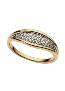 Firetti Damen Diamantring "Schmuck Geschenk Gold 333 Damenring Goldring Diamant", 17, 0,19 ct P2 = erkennbare Einschlüsse, Gelbgold 333-Diamanten,