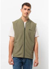 Jack Wolfskin Herren Fleeceweste "LIGHT CURL VEST M", grün, Gr. XL, OBERSTOFF: 100% POLYESTER; Futter: 100% POLYESTER, Westen