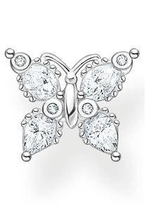 Thomas Sabo Damen Single-Ohrstecker "Schmetterling, H2195-051-14", Silber 925 (Sterlingsilber), bunt, Silber 925 (Sterlingsilber), Ohrringe, mit