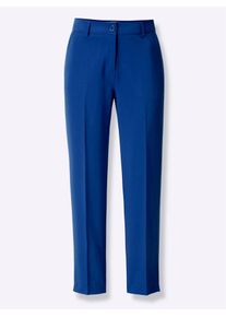 Heine Damen 7/8-Hose, blau, Gr. 40, unifarben, 69% Polyester, 23% Viskose, 8% Elasthan, Hosen