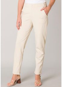 Base Level Damen Jerseyhose, beige, casual, Gr. 46, Obermaterial: 65% Viskose, 30% Nylon, 5% Elasthan, Hosen
