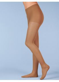 Esda Damen Stützstrumpfhose, Gr. 4, braun, 85% Polyamid, 15% Elasthan, Strumpfhosen