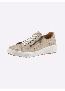 Casual Looks Damen Sneaker, Gr. 42, beige, Glattleder, sportlich, Schuhe