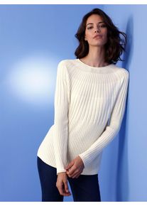 Damen Strickpullover "Seiden-Kaschmir-Pullover", beige, Gr. 42, CREATION L PREMIUM, unifarben, 85% Seide, 15% Kaschmir, Pullover