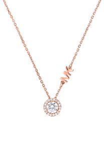 Michael Kors Damen Kette mit Anhänger "PREMIUM, MKC1208AN791", Silber 925 (Sterlingsilber), L: 46cm, rosa, Silber 925 (Sterlingsilber), Halsketten,