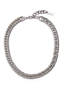 Firetti Damen Collier "Halsschmuck Gliederkette", Metall, L: 48cm B: 11mm, grau, Metall, B:11mm, Halsketten