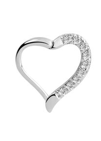 Adelia´s ADELIA ́S Damen Dehnschnecke "Piercing Ohrpiercing", silber, modisch, Chirurgiestahl, Piercings, Mit vielen klaren gefassten Steinen in 1,2 mm Stärke