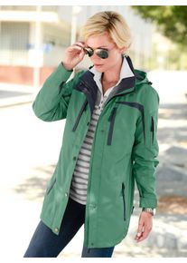 Casual Looks Damen Funktionsjacke, grün, Gr. 40, unifarben, 100% Polyester, Jacken