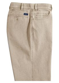 Brühl BRÜHL Herren Dehnbund-Jeans, beige, Gr. 50, unifarben, 98% Baumwolle, 2% Elasthan, Jeans